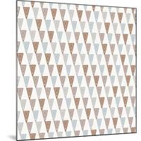 Triangles Pattern-Magnia-Mounted Art Print