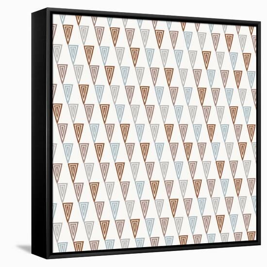 Triangles Pattern-Magnia-Framed Stretched Canvas