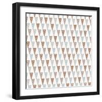 Triangles Pattern-Magnia-Framed Art Print