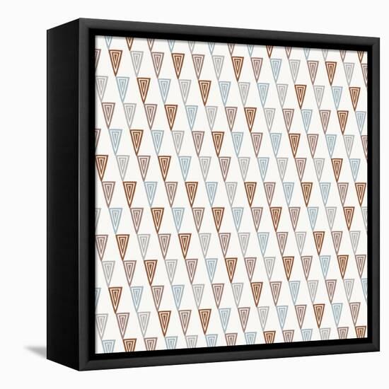 Triangles Pattern-Magnia-Framed Stretched Canvas
