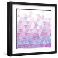 Triangles Pattern-Maksim Krasnov-Framed Art Print