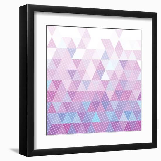 Triangles Pattern-Maksim Krasnov-Framed Art Print