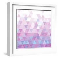 Triangles Pattern-Maksim Krasnov-Framed Art Print