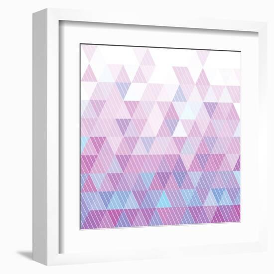 Triangles Pattern-Maksim Krasnov-Framed Art Print