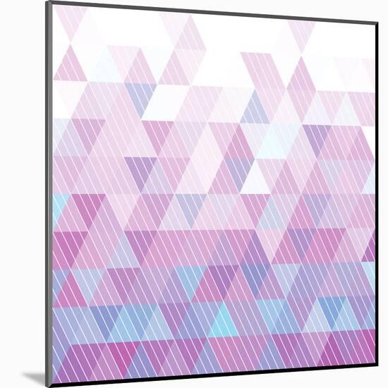 Triangles Pattern-Maksim Krasnov-Mounted Art Print