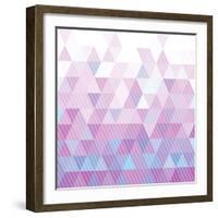 Triangles Pattern-Maksim Krasnov-Framed Art Print