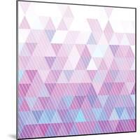 Triangles Pattern-Maksim Krasnov-Mounted Art Print