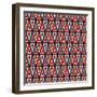 Triangles Pattern-Magnia-Framed Art Print