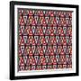 Triangles Pattern-Magnia-Framed Art Print