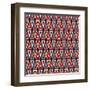 Triangles Pattern-Magnia-Framed Art Print