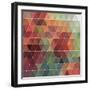 Triangles Pattern-Maksim Krasnov-Framed Art Print