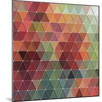 Triangles Pattern-Maksim Krasnov-Mounted Art Print