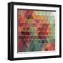 Triangles Pattern-Maksim Krasnov-Framed Art Print