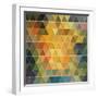 Triangles Pattern-Maksim Krasnov-Framed Art Print