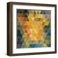 Triangles Pattern-Maksim Krasnov-Framed Art Print