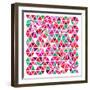 Triangles - Pink and Green-Dominique Vari-Framed Art Print