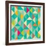 Triangles Seamless Pattern-Heizel-Framed Art Print