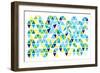 Triangles - Spring-Dominique Vari-Framed Art Print