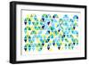 Triangles - Spring-Dominique Vari-Framed Art Print