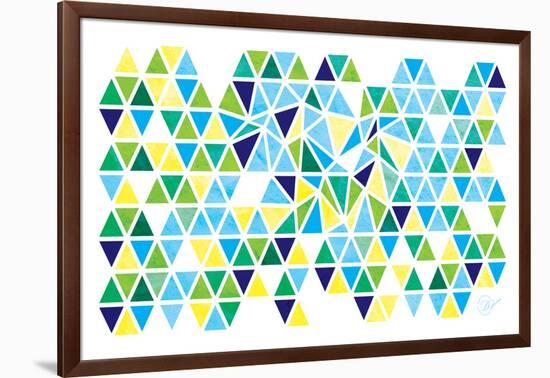 Triangles - Spring-Dominique Vari-Framed Art Print