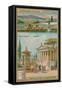 Triangular Forum of Pompeii-null-Framed Stretched Canvas