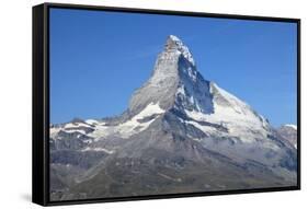 Triangular Shaped Matterhorn Mountain-mary416-Framed Stretched Canvas