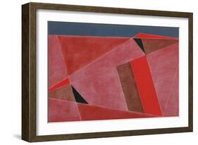 Triangulated Red Landscape, 2002-George Dannatt-Framed Giclee Print