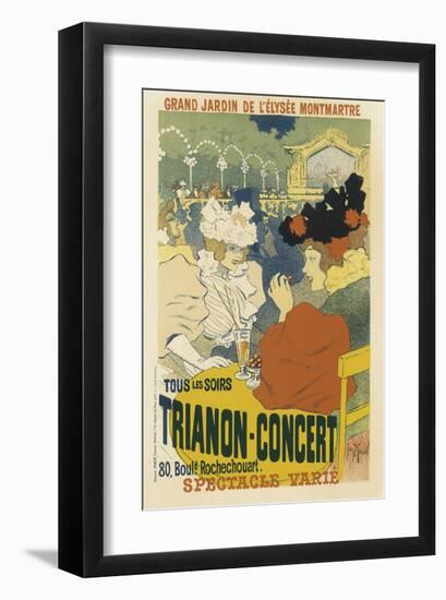 Trianon, Concert Grand Jardin De L'Elysee, Montmartre-Henri Georges Jean Isidore Meunier-Framed Art Print