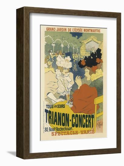 Trianon, Concert Grand Jardin De L'Elysee, Montmartre-Henri Georges Jean Isidore Meunier-Framed Art Print