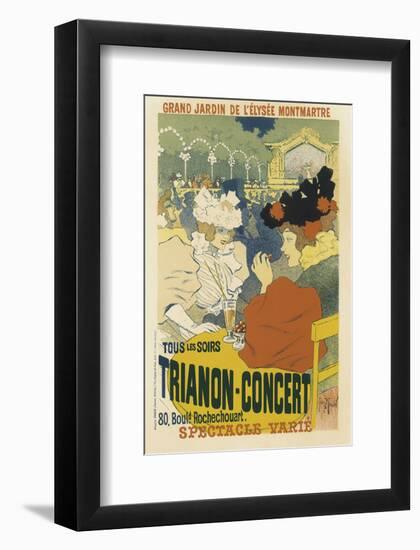 Trianon, Concert Grand Jardin De L'Elysee, Montmartre-Henri Georges Jean Isidore Meunier-Framed Art Print