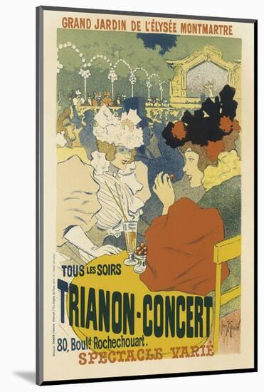 Trianon, Concert Grand Jardin De L'Elysee, Montmartre-Henri Georges Jean Isidore Meunier-Mounted Art Print