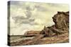 Triassic Cliffs, Blue Anchor, North Somerset, 1866-Edward William Cooke-Stretched Canvas