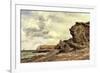 Triassic Cliffs, Blue Anchor, North Somerset, 1866-Edward William Cooke-Framed Premium Giclee Print