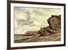 Triassic Cliffs, Blue Anchor, North Somerset, 1866-Edward William Cooke-Framed Premium Giclee Print