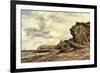 Triassic Cliffs, Blue Anchor, North Somerset, 1866-Edward William Cooke-Framed Premium Giclee Print