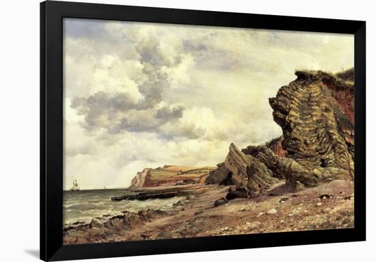 Triassic Cliffs, Blue Anchor, North Somerset, 1866-Edward William Cooke-Framed Premium Giclee Print