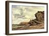 Triassic Cliffs, Blue Anchor, North Somerset, 1866-Edward William Cooke-Framed Giclee Print