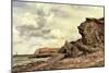 Triassic Cliffs, Blue Anchor, North Somerset, 1866-Edward William Cooke-Mounted Giclee Print