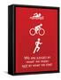 Triathlon Motivational Quote Sports Poster Print-null-Framed Stretched Canvas