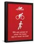 Triathlon Motivational Quote Sports Poster Print-null-Framed Poster