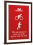 Triathlon Motivational Quote Sports-null-Framed Art Print