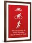 Triathlon Motivational Quote Sports-null-Framed Art Print