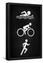 Triathlon Pavement Sports-null-Framed Poster