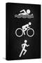 Triathlon Pavement Sports-null-Stretched Canvas