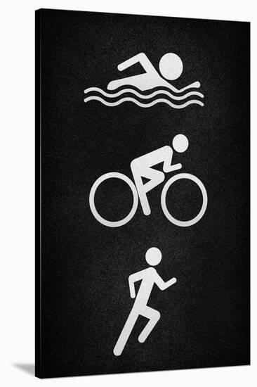 Triathlon Pavement Sports-null-Stretched Canvas