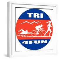 Triathlon Run Swim Bike-patrimonio-Framed Photographic Print