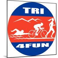 Triathlon Run Swim Bike-patrimonio-Mounted Photographic Print