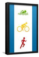 Triathlon Sports-null-Framed Poster