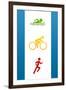 Triathlon Sports-null-Framed Art Print