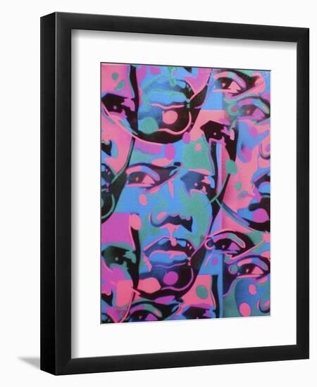 Tribal Abstract-Abstract Graffiti-Framed Premium Giclee Print